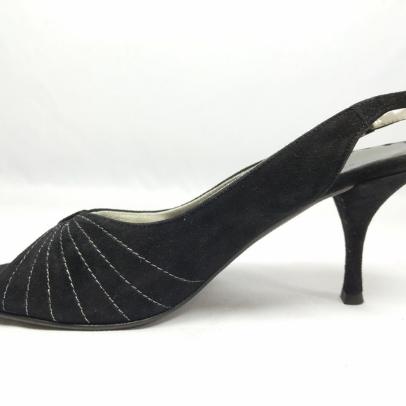 Banana Republic Size 7 Leather Slingback Open Toe - Picture 3 of 8